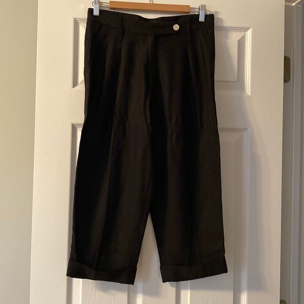 Dolce & Gabbana capris black linen pants size 38